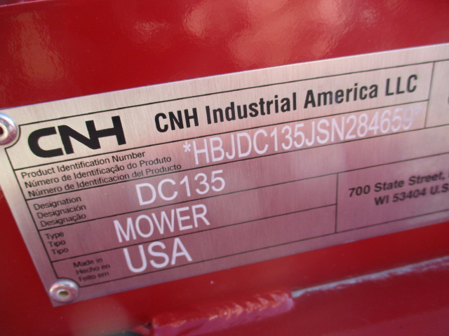2025 Case IH DC135 MWR COND RUBBER Mower Conditioner