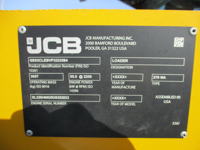 2023 JCB 270 Skid Steer Loader