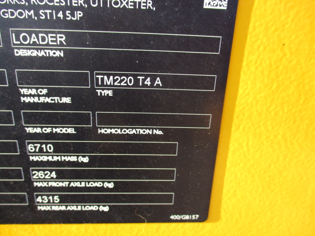 2022 JCB TM220 T4 A Telescopic Wheel Loader