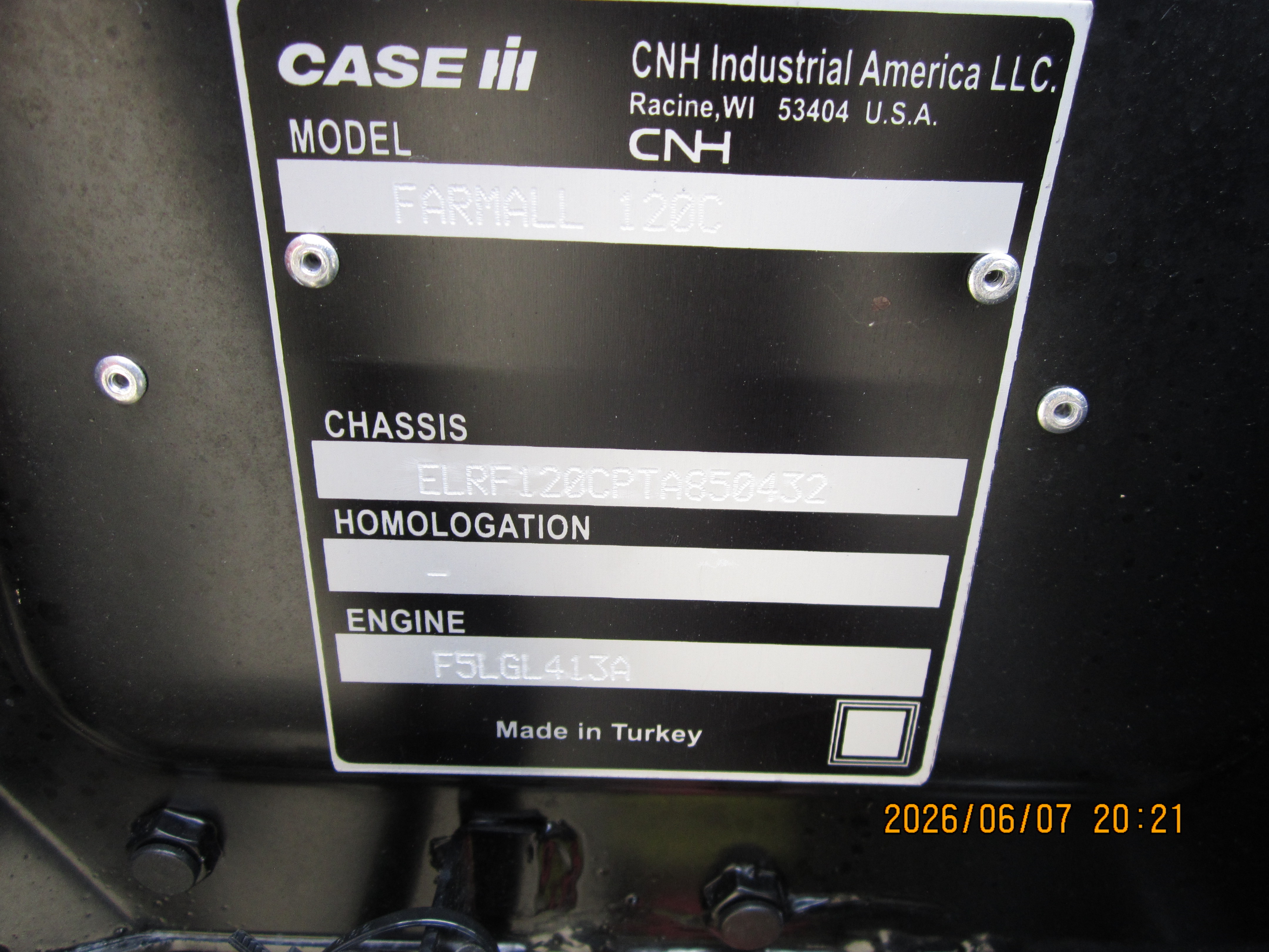 2026 Case IH FARMALL 120C PS CAB Tractor