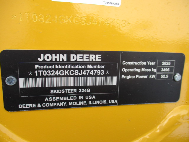2025 John Deere 324G Skid Steer Loader