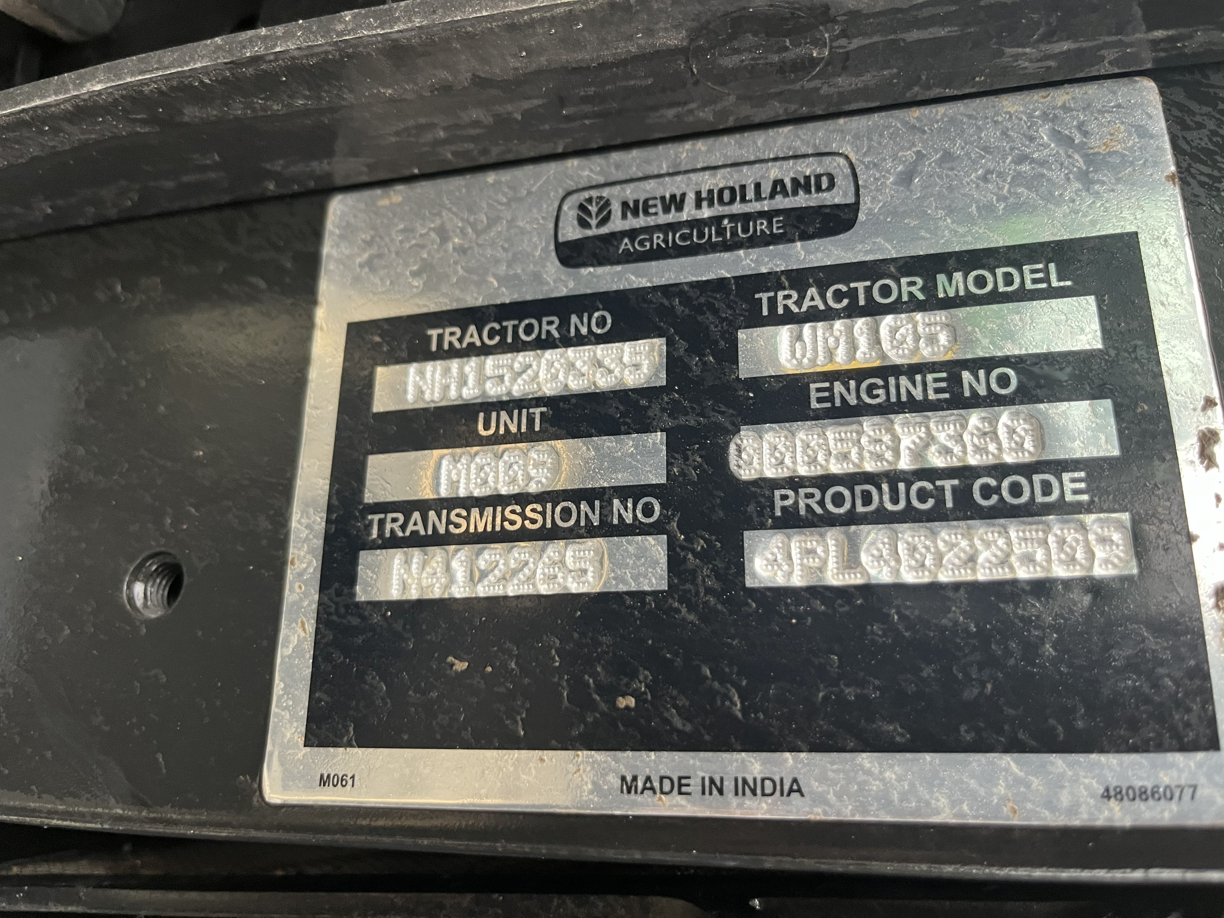 2020 New Holland Workmaster 105 Tractor