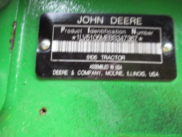 2011 John Deere 5105M Tractor