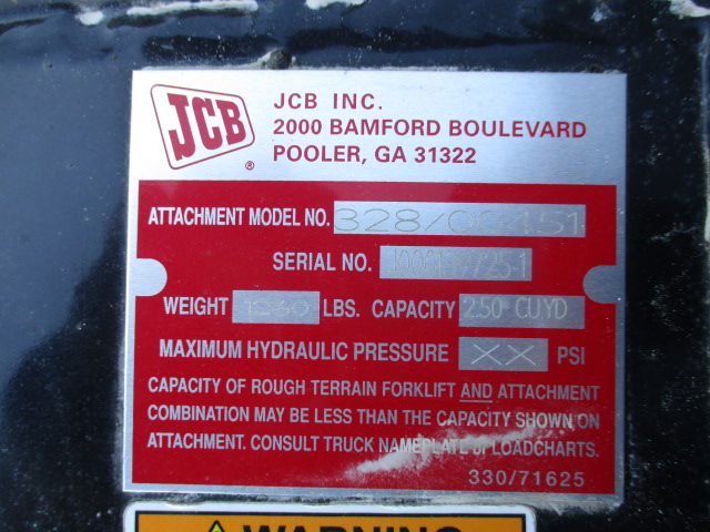 2025 JCB 328/00451 Bucket