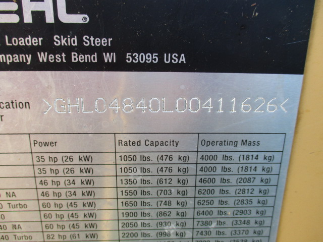 2006 Gehl 4840E Skid Steer Loader