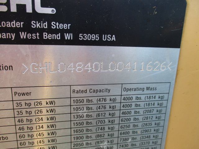 2006 Gehl 4840E Skid Steer Loader