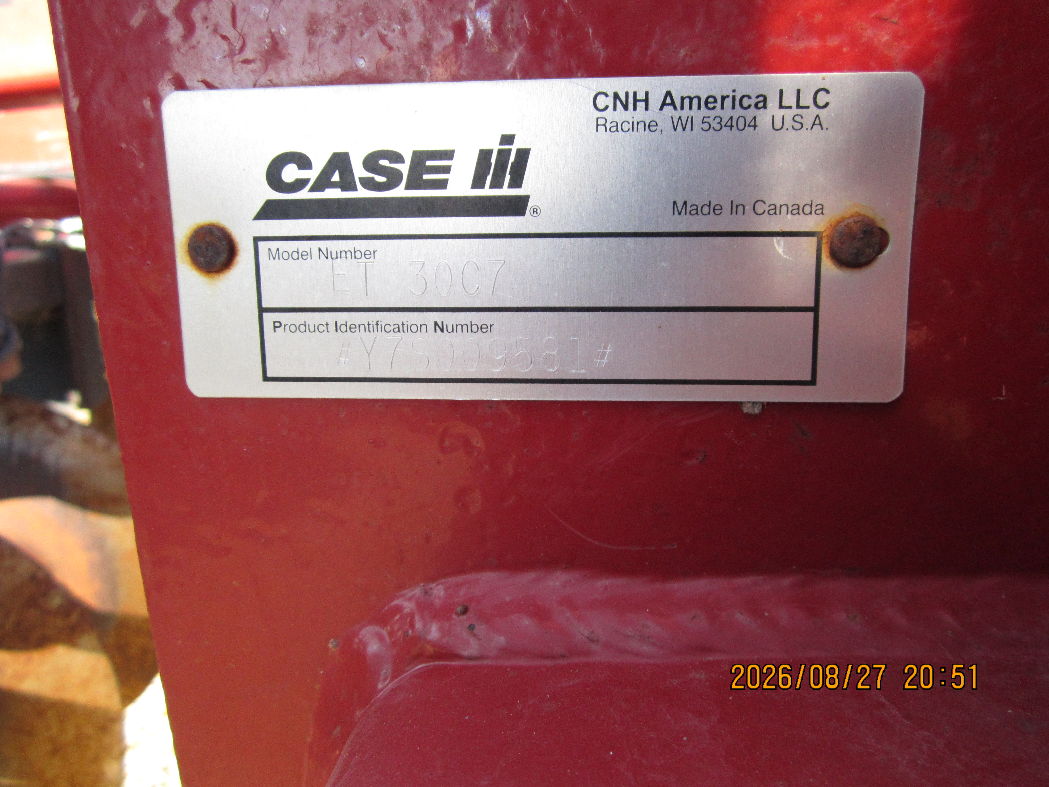2007 Case IH 730C Deep Tillage