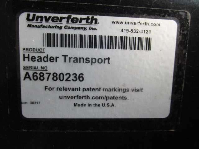 2022 Unverferth HT-36 Header Transport