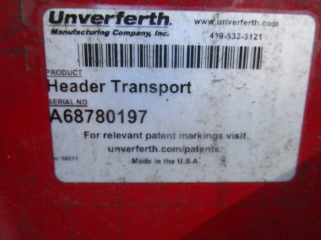 2022 Unverferth HT-30 Header Transport