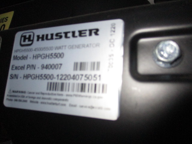 2021 Hustler Excel HPGH5500 Hustler 5500 Watt Generator Generator