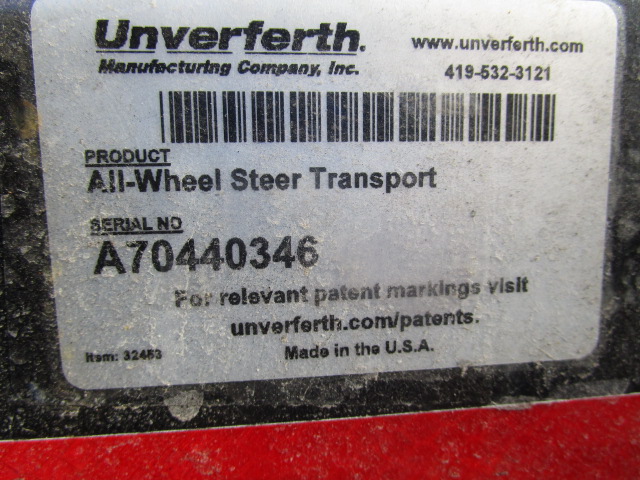 2023 Unverferth AWS-30 -IF320/65R15 W/2-WHL BRAKES (BLACK) Header Transport