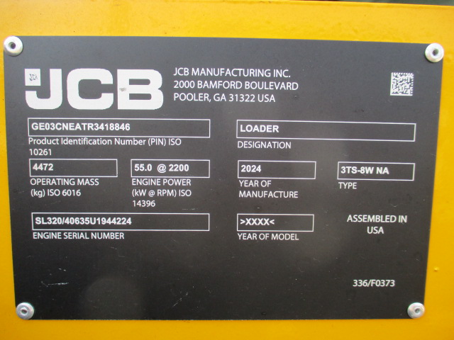 2024 JCB 3TS-8W Skid Steer Loader