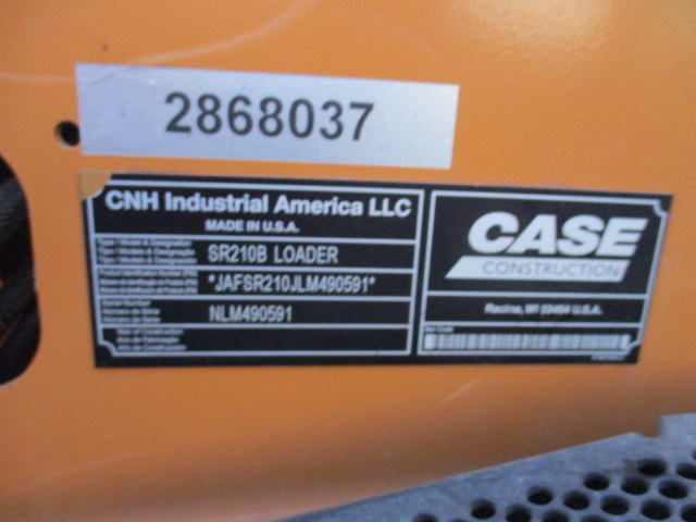 2021 Case SR210B Skid Steer Loader