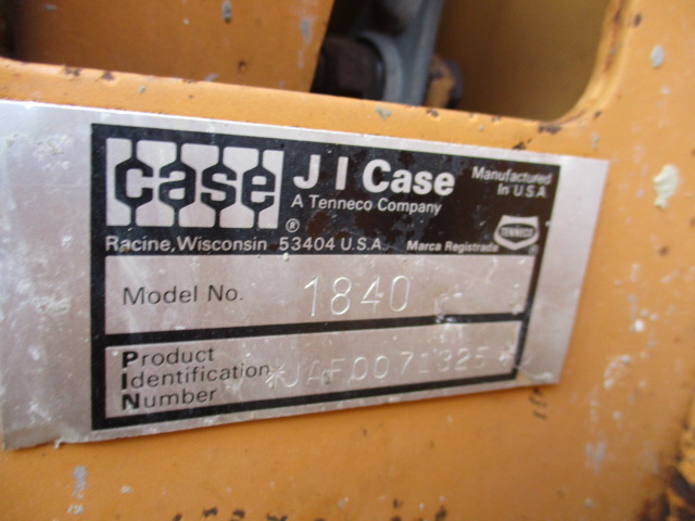 1991 Case 1840 Skid Steer Loader