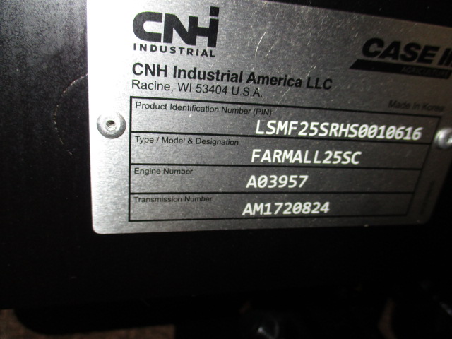 2025 Case IH FARMALL 25SC SERIES II Tractor