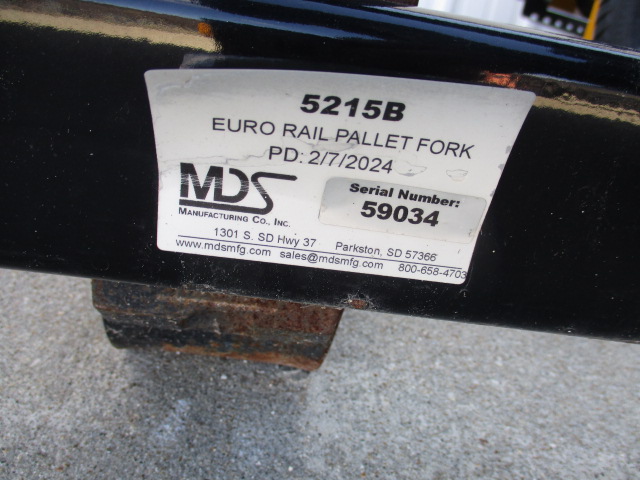 2024 MDS 5215 B euro mount Pallet Fork