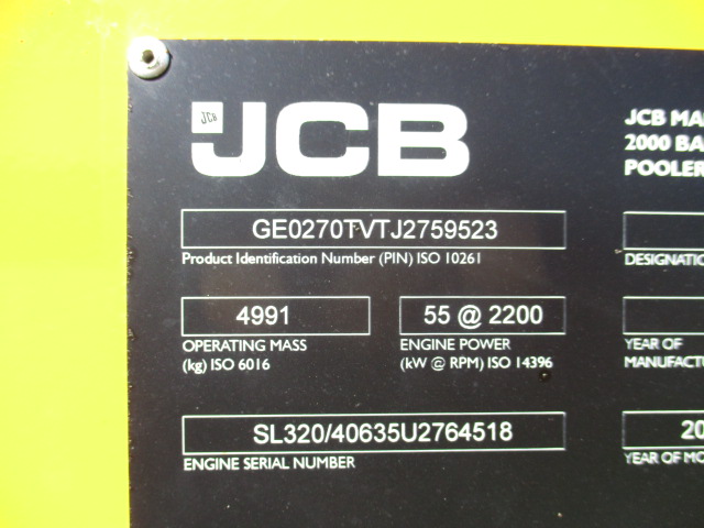2018 JCB 270T Compact Track Loader