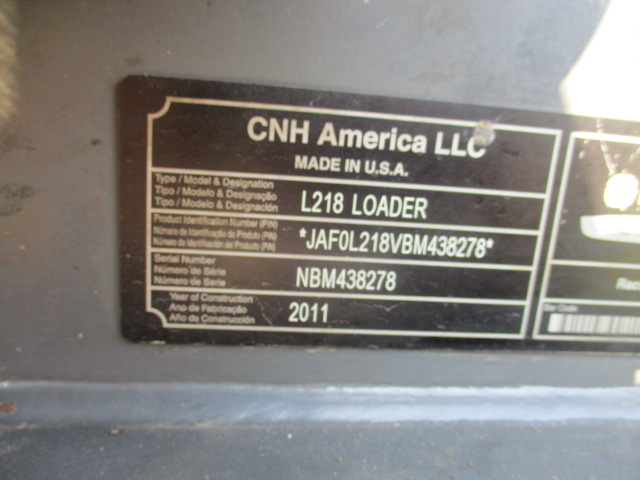 2011 New Holland L218 Skid Steer Loader