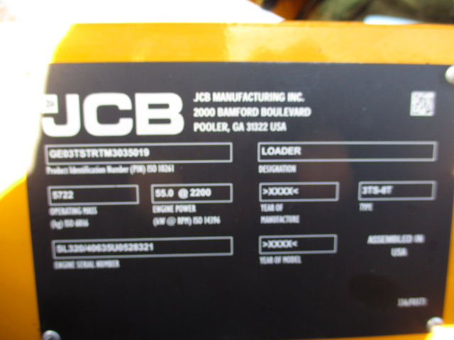 2021 JCB 3TS-8T Compact Track Loader