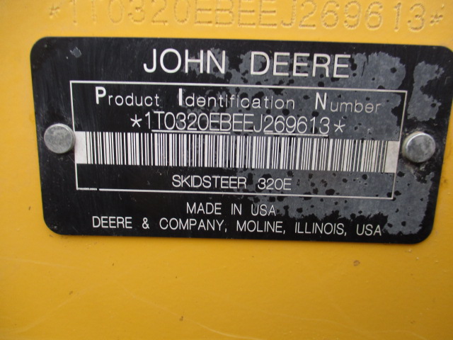 2014 John Deere 320E Skid Steer Loader