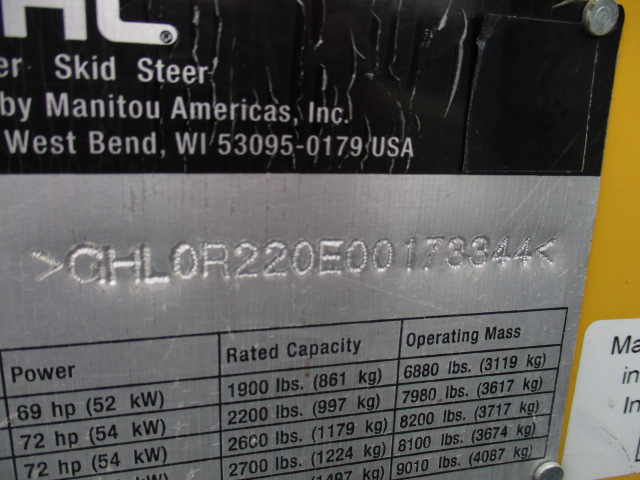 2015 Gehl R220 Skid Steer Loader