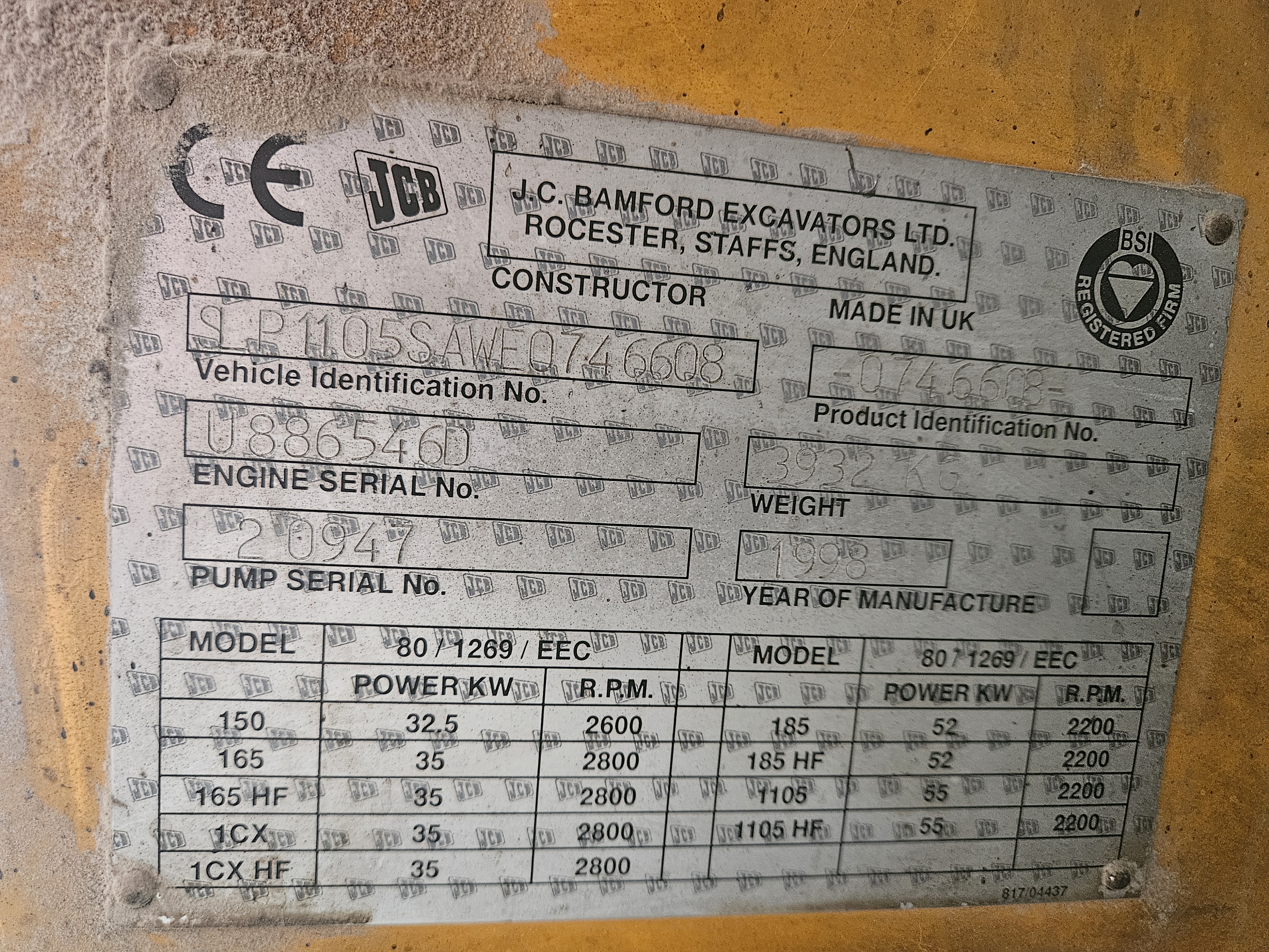 1998 JCB 1105 III Skid Steer Loader