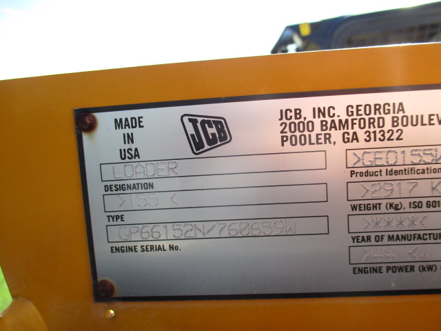 2012 JCB 155 Skid Steer Loader