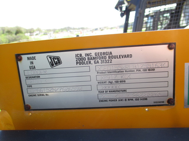 2012 JCB 155 Skid Steer Loader