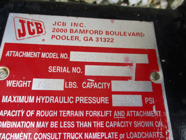 2019 JCB Pallet Forks 48" Hyd Tilt Fork carriage Pallet Fork