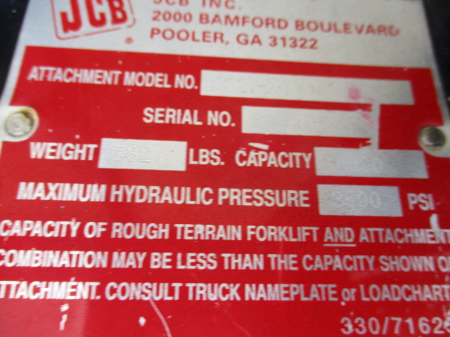 2019 JCB Pallet Forks 48" Hyd Tilt Fork carriage Pallet Fork