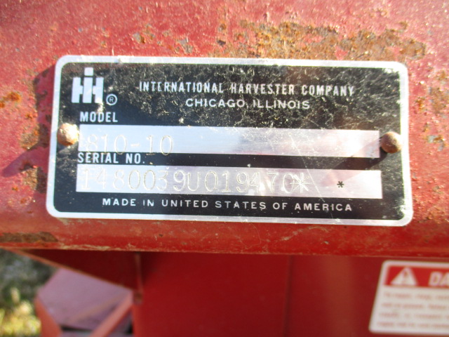Case IH 810 Header Grain