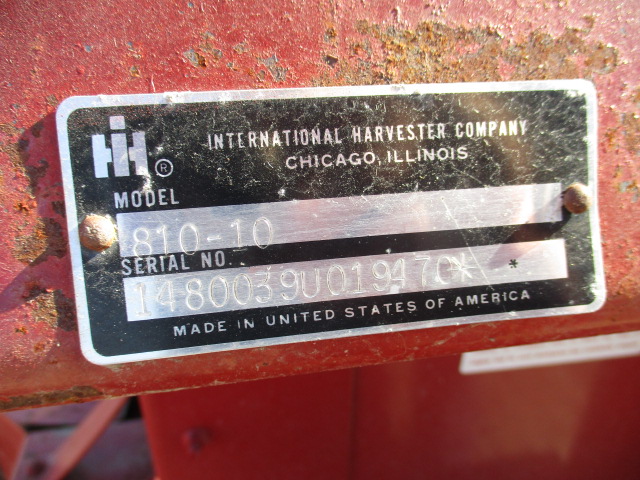 Case IH 810 Header Grain