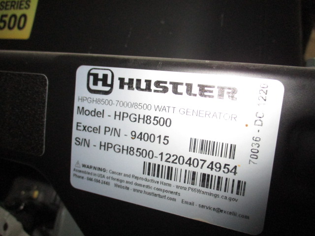 2021 Hustler Excel HPGH8550 8500 watt Hustler/Excel Generator Generator