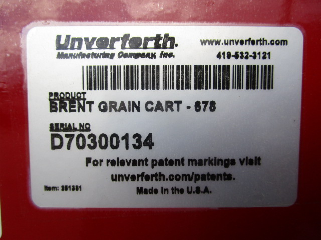 2023 Brent BRENT 678 GRAIN CART- 17" XL CORNER-AUGER Grain Cart