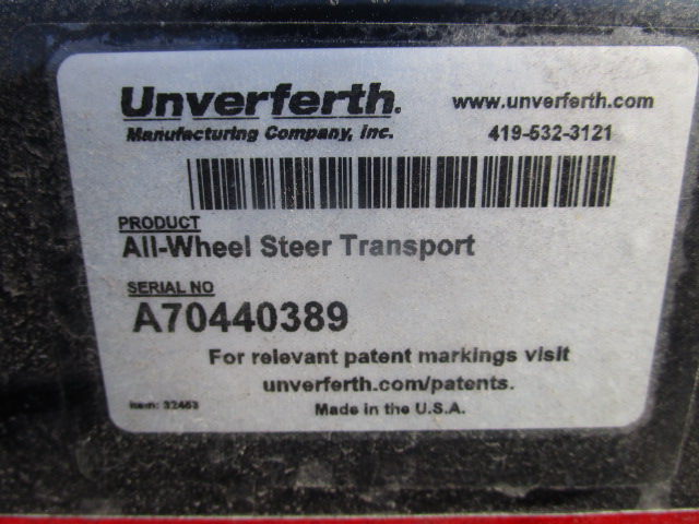 2023 Unverferth AWS-30 -IF320/65R15 W/2-WHL BRAKES (BLACK) Header Transport