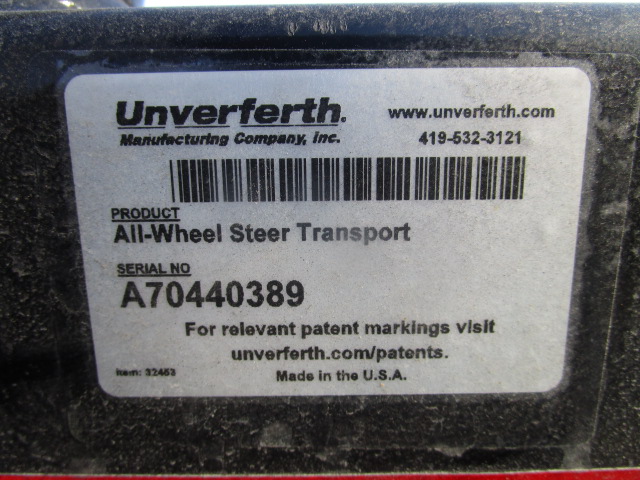 2023 Unverferth AWS-30 -IF320/65R15 W/2-WHL BRAKES (BLACK) Header Transport