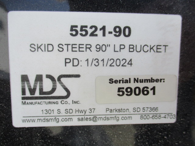 2024 MDS 5521-90 MDS 90" REPLACEMENT BUCKET-UNIVERSAL SKID Bucket