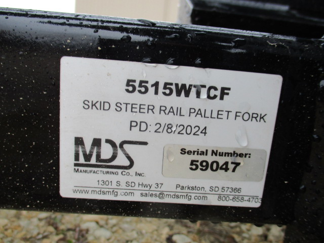 2024 MDS 5215B-1248 MDS RAIL STYLE PALLET FORK W/ PFT-R-124 Pallet Fork