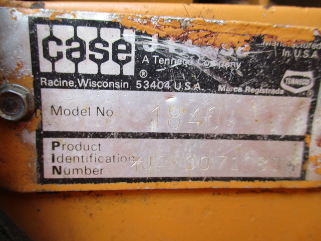 1991 Case 1840 Skid Steer Loader