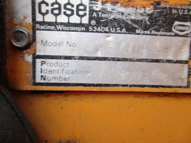 1991 Case 1840 Skid Steer Loader