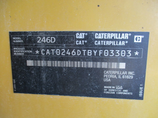 2017 Caterpillar 246D Skid Steer Loader