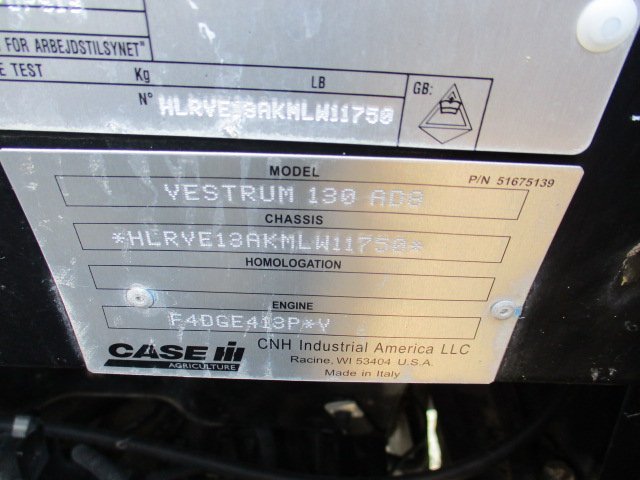 2021 Case IH Vestrum 130 Tractor