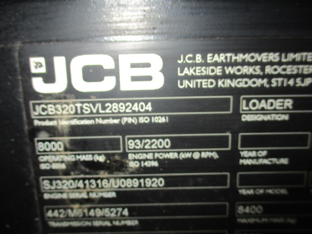 2020 JCB TM320 AGRI Wheel Loader