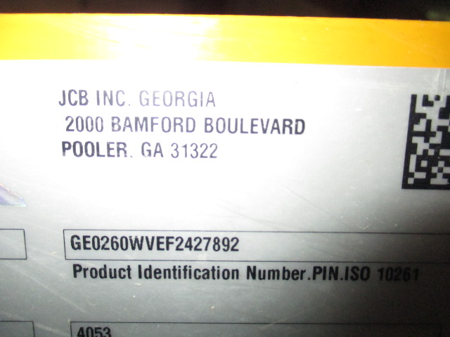2016 JCB 260 Skid Steer Loader