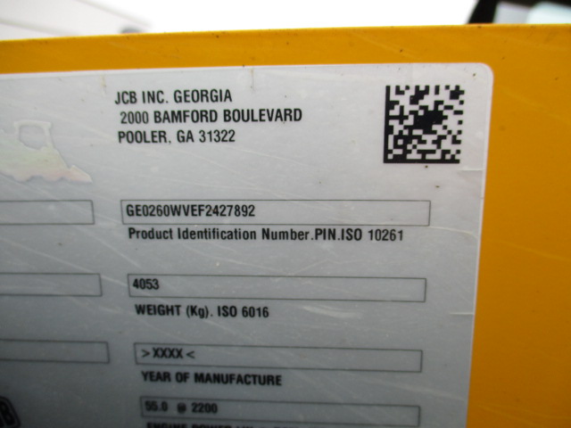 2016 JCB 260 Skid Steer Loader