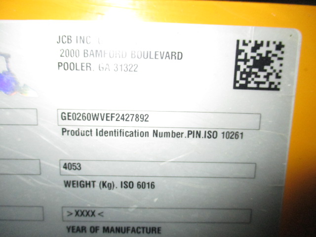 2016 JCB 260 Skid Steer Loader