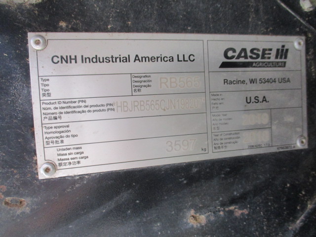 2019 Case IH RB565 Baler/Round