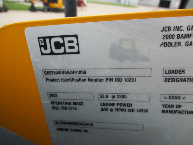 2016 JCB 260 Skid Steer Loader