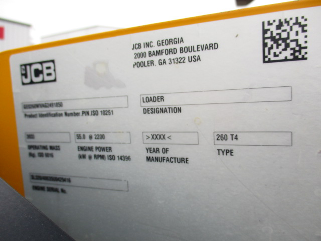 2016 JCB 260 Skid Steer Loader