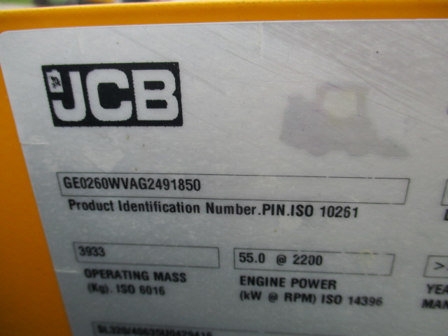 2016 JCB 260 Skid Steer Loader